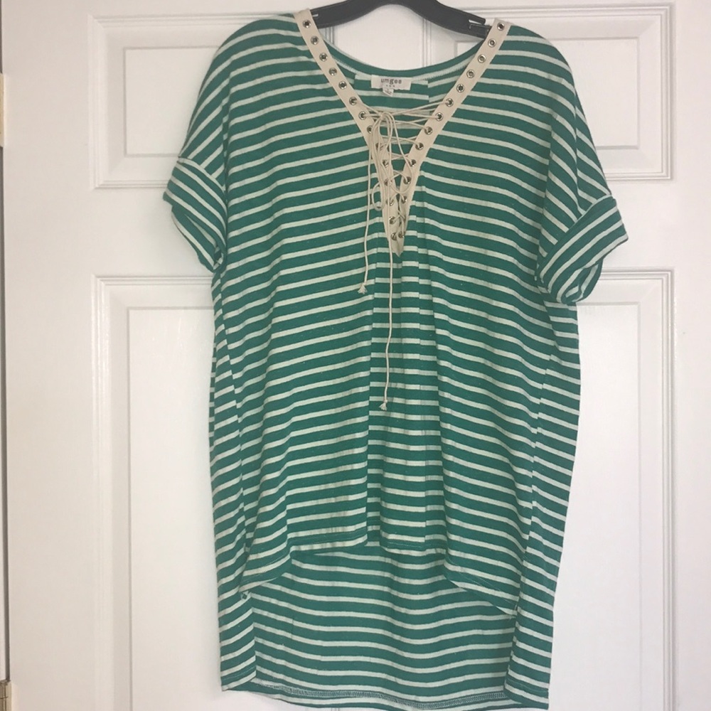 NWOT Umgee striped top small